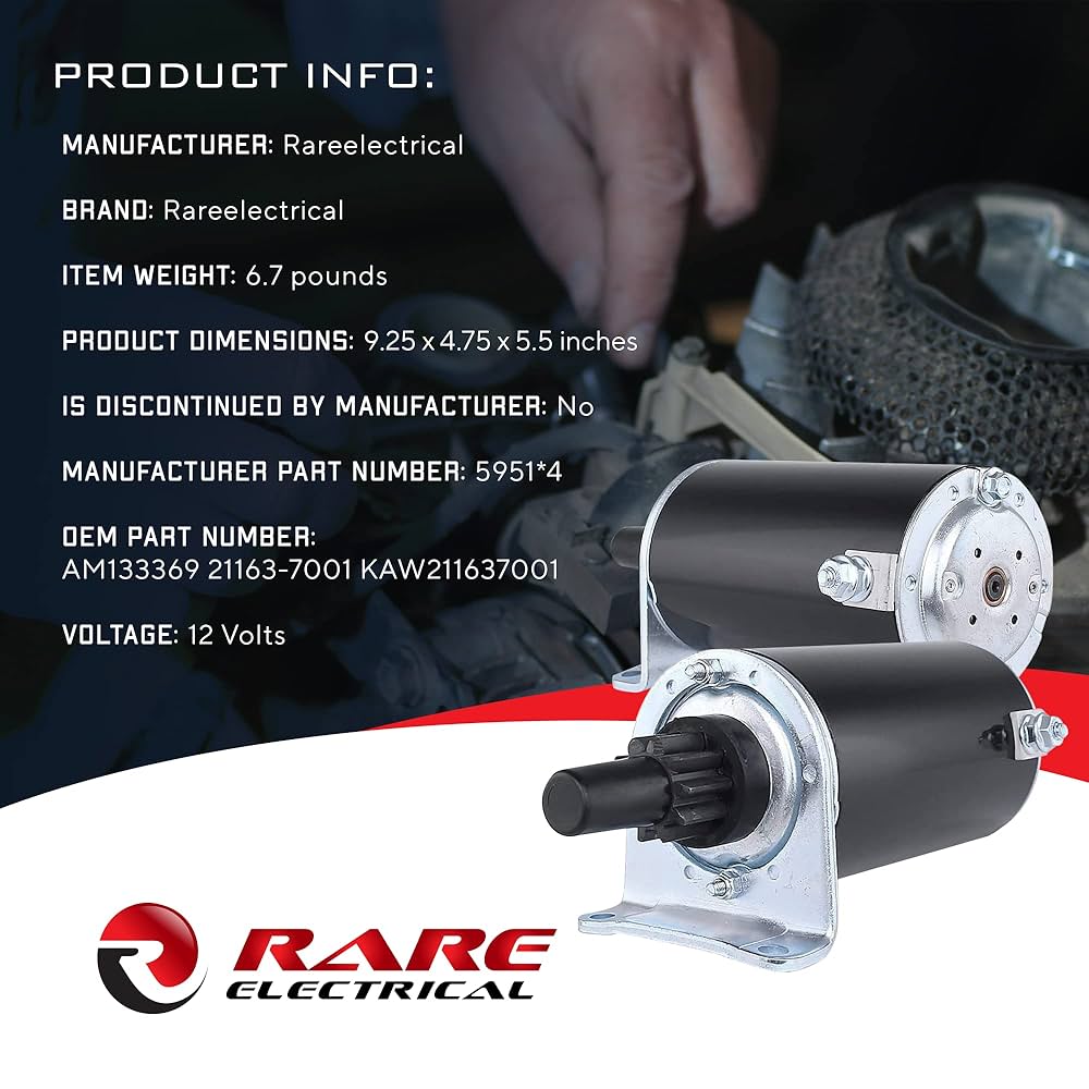 Amazon.com: RAREELECTRICAL New Starter Compatible with